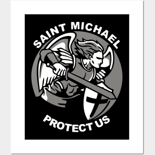 Saint Michael Protect Us Posters and Art